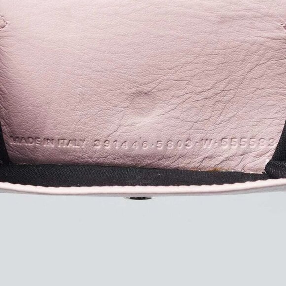 Balenciaga Light Pink Leather Papier Mini Wallet - Picture 10 of 11